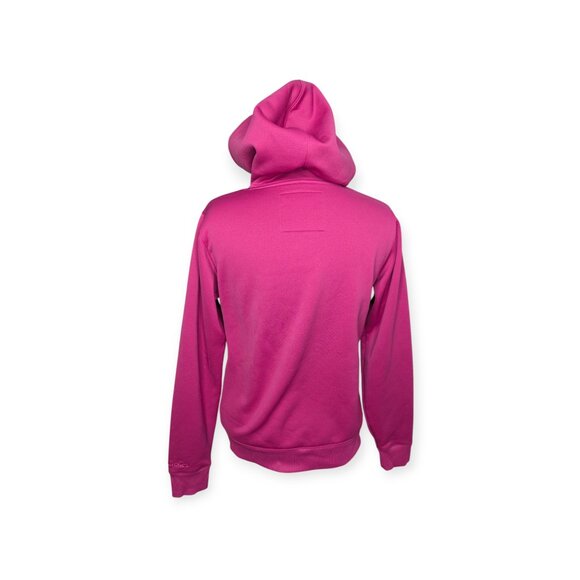 Under Armour Vibrant Pink Hoodie with Blue Accent Size Medium - Picture 8 of 15